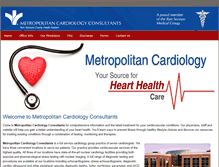Tablet Screenshot of metropolitancardiology.com